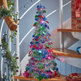 Three Kings Tinsel Trees Three Kings X-Bling! Silver Bauble Cone